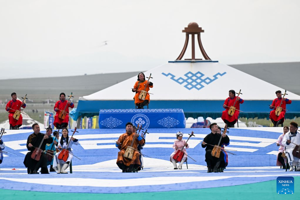 36th Naadam festival kicks off in Xilin Gol League, China's Inner Mongolia