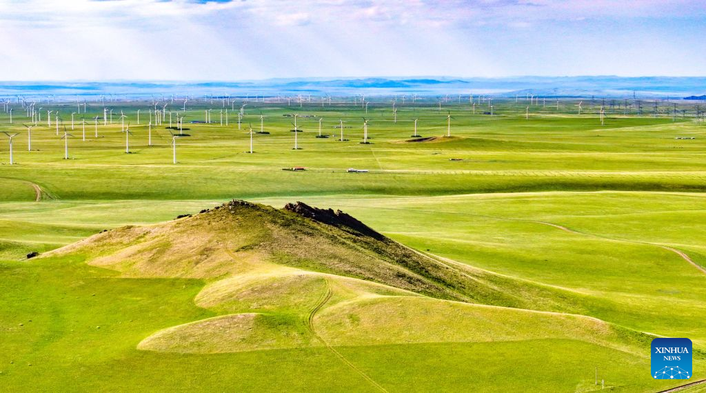 Scenery of volcano in Xilingol League, China's Inner Mongolia