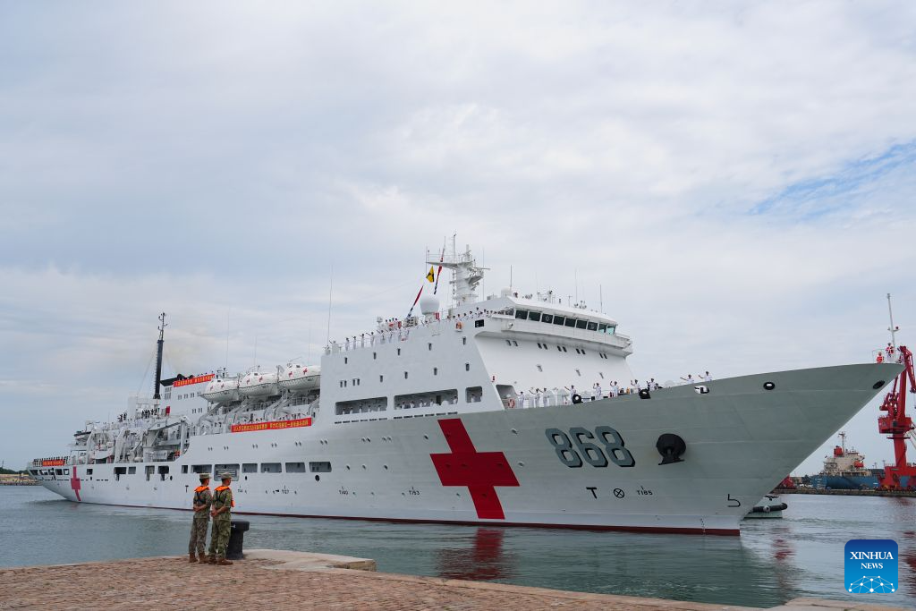 Chinese navy hospital ship sets sail for humanitarian medical mission in Africa, South Asia