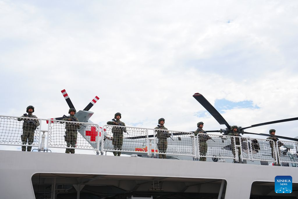 Chinese navy hospital ship sets sail for humanitarian medical mission in Africa, South Asia