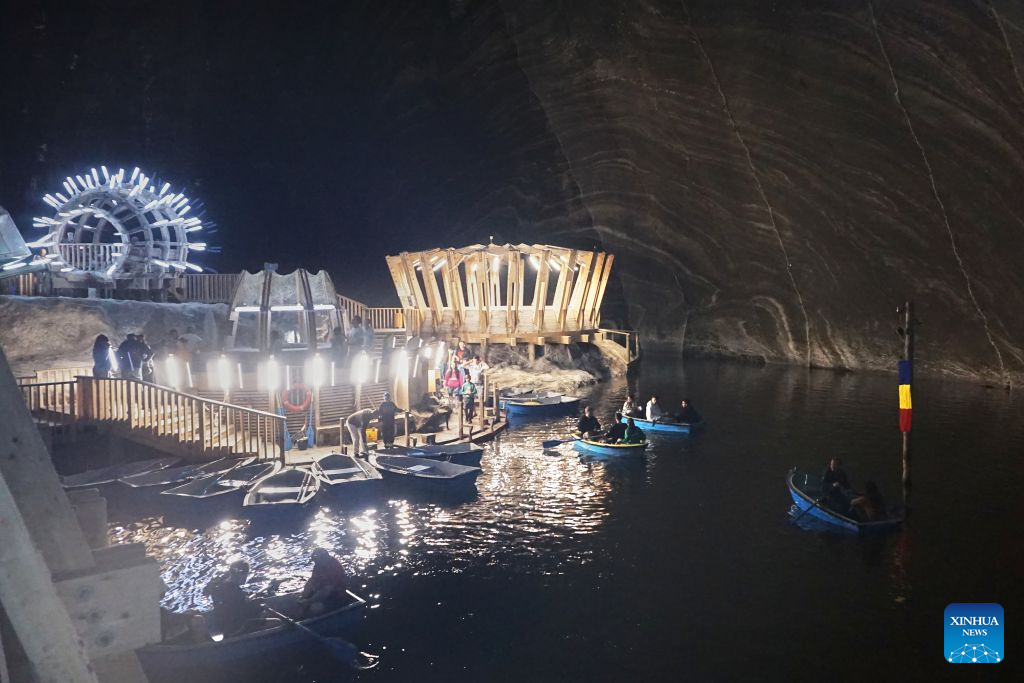 Disused salt mine in Turda offers cool retreat amid European heat wave