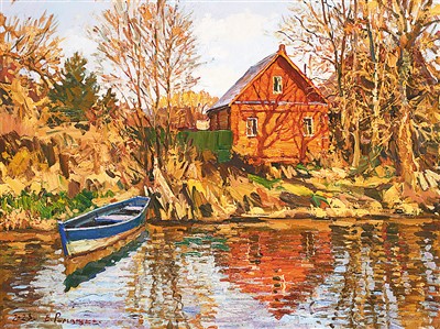 油画作品描摹中俄风景